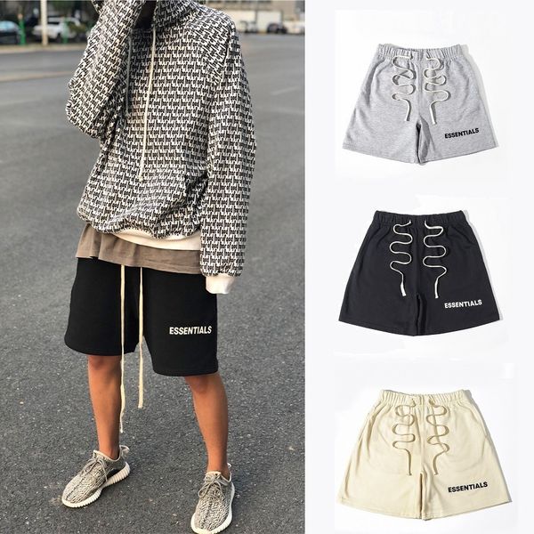 summer new fog double line essentials letter shorts, loose personality, men's and women's casual pants, White;black
summer new fog double line essentials letter shorts, loose personality, men's and women's casual pants, White;black