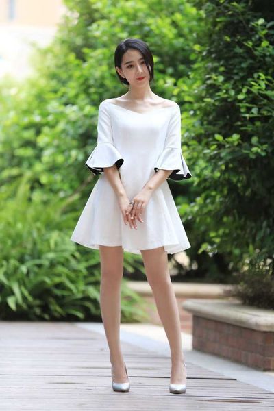 luxury party evening dress 2021 summer white ruffle sleeve off shoulder, White;pink
luxury party evening dress 2021 summer white ruffle sleeve off shoulder, White;pink