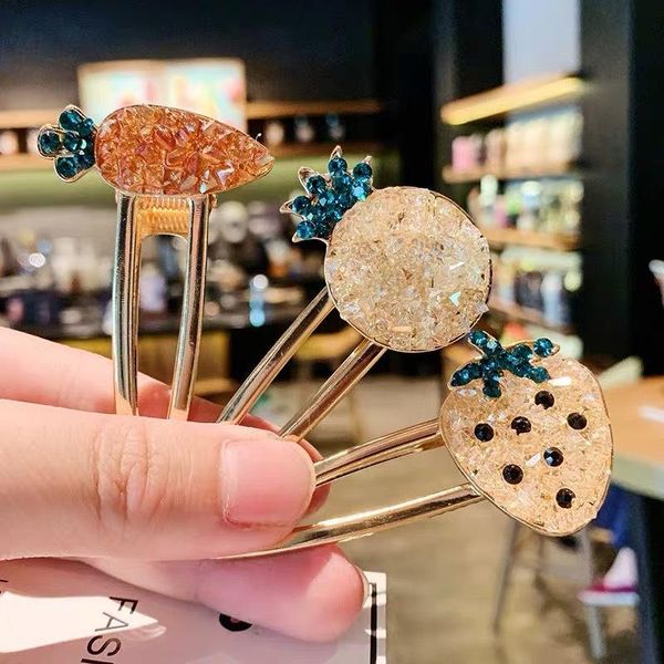 hair clips & barrettes sweet fruit strawberry pineapple radish pins crystal rhinestone luxury jewelry hairgrip girls accessories, Golden;silver
hair clips & barrettes sweet fruit strawberry pineapple radish pins crystal rhinestone luxury jewelry hairgrip girls accessories, Golden;silver
