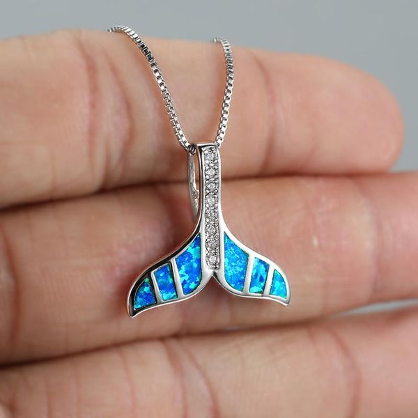 pendant necklaces blue opal crystal stone necklace cute fish tail vintage silver color chain for women wedding jewelry
pendant necklaces blue opal crystal stone necklace cute fish tail vintage silver color chain for women wedding jewelry