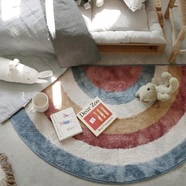 carpets nordic cute cartoon carpet thick non-slip modern home decor cushion short plush mat children's room semicircular rainbow rugs
carpets nordic cute cartoon carpet thick non-slip modern home decor cushion short plush mat children's room semicircular rainbow rugs