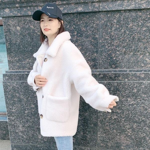 women's leather & faux short fur coat women granular cashmere lamb fluffy jackets womens autumn winter jacket single breasted kz58, Black
women's leather & faux short fur coat women granular cashmere lamb fluffy jackets womens autumn winter jacket single breasted kz58, Black