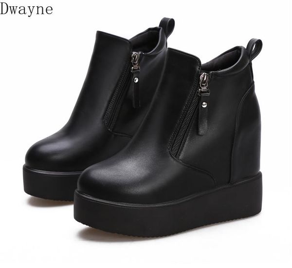 boots 2021 slope with thick bottom increased women's high-heeled winter shoes, Black
boots 2021 slope with thick bottom increased women's high-heeled winter shoes, Black