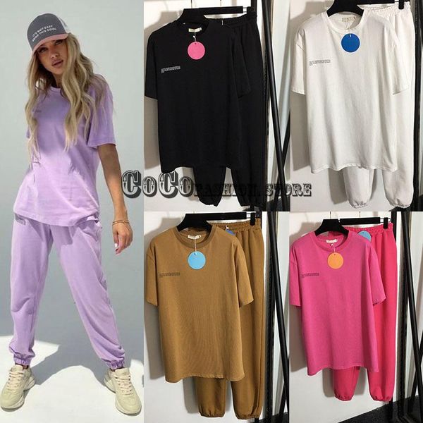 women's two piece pants luxury designer 2021 fashion set outfits for women letter print short sleeve cotton sport, White
women's two piece pants luxury designer 2021 fashion set outfits for women letter print short sleeve cotton sport, White