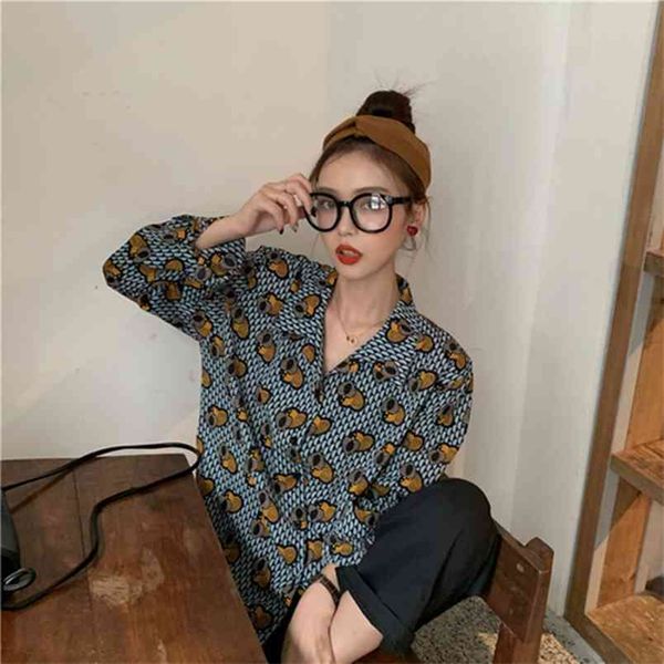 arrival spring korea fashion women long sleeve turn-down collar loose shirts vintage print blouses female blusas s133 210512, White
arrival spring korea fashion women long sleeve turn-down collar loose shirts vintage print blouses female blusas s133 210512, White