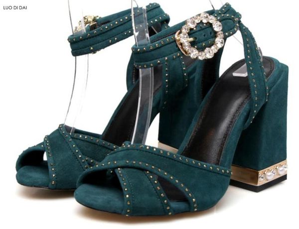 fashion style women sandals wedding shoes chunky heel open toe diamond buckle high heels ankle strap, Black
fashion style women sandals wedding shoes chunky heel open toe diamond buckle high heels ankle strap, Black