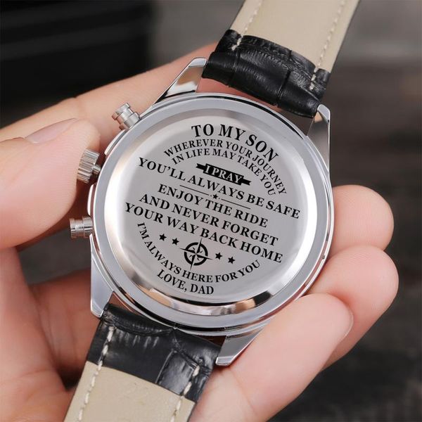 wristwatches dad to my son luxury fashion leisure 30m waterproof engraved watches calendar 24-hours seconds dail analog men, Slivery;brown
wristwatches dad to my son luxury fashion leisure 30m waterproof engraved watches calendar 24-hours seconds dail analog men, Slivery;brown