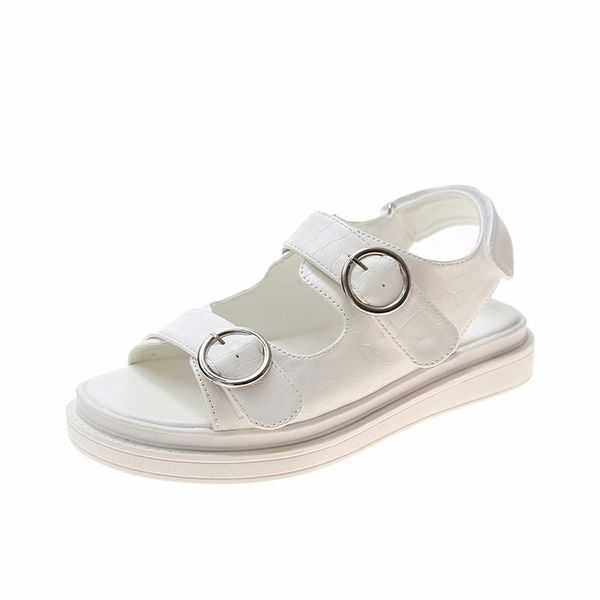 sandals open toe women's fashion simple shoe upper buckle design trend all-match casual 2021, Black
sandals open toe women's fashion simple shoe upper buckle design trend all-match casual 2021, Black