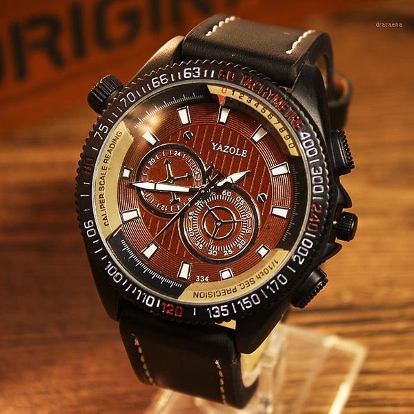 men watch yazole brand fashion personality outdoor sport creative pu luminous waterproof quartz wristwatch relogio masculino wristwatches, Slivery;brown
men watch yazole brand fashion personality outdoor sport creative pu luminous waterproof quartz wristwatch relogio masculino wristwatches, Slivery;brown