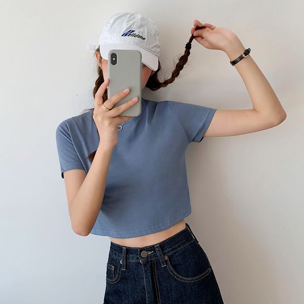 height of the short waist female summer in easing leisure casual eye loose cotton solid shirt top, White
height of the short waist female summer in easing leisure casual eye loose cotton solid shirt top, White