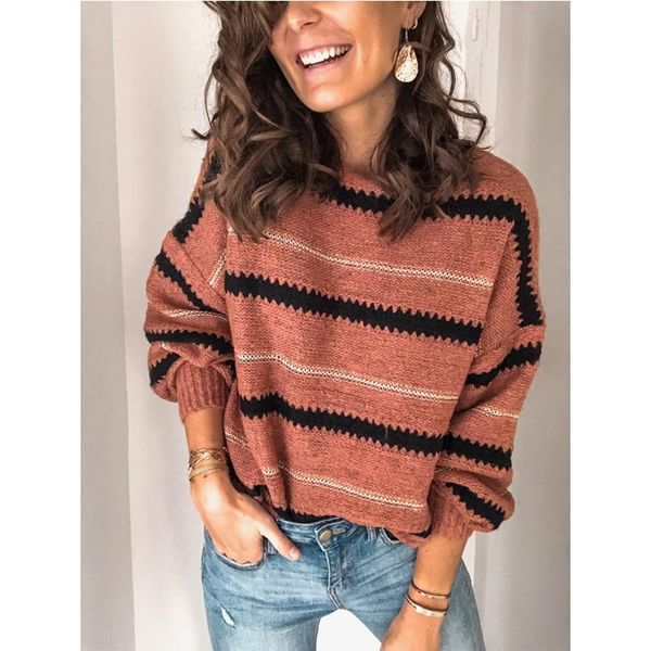 women's sweaters hirigin autumn winter women casual o-neck lone sleeve striped loose warm soft knitted warming pullover, White;black
women's sweaters hirigin autumn winter women casual o-neck lone sleeve striped loose warm soft knitted warming pullover, White;black