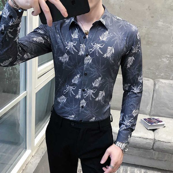 floral shirts for men long sleeve slim fit male business dress shirts chemise homme streetwear men clothing camisas 210527, White;black
floral shirts for men long sleeve slim fit male business dress shirts chemise homme streetwear men clothing camisas 210527, White;black
