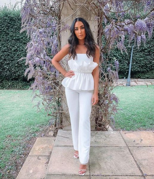women's jumpsuits & rompers elegant women white strapless off shoulder party celebrity bandage, Black;white
women's jumpsuits & rompers elegant women white strapless off shoulder party celebrity bandage, Black;white