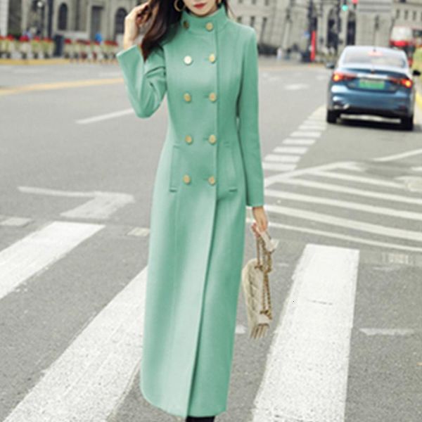 women's wool & blends women the winter korean fashion elegant collar woolen coats double breasted ladies solid color super long jacket, Black
women's wool & blends women the winter korean fashion elegant collar woolen coats double breasted ladies solid color super long jacket, Black
