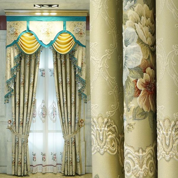curtain & drapes curtains for living dining room bedroom european silk green jacquard embossed tulle finished product customization
curtain & drapes curtains for living dining room bedroom european silk green jacquard embossed tulle finished product customization