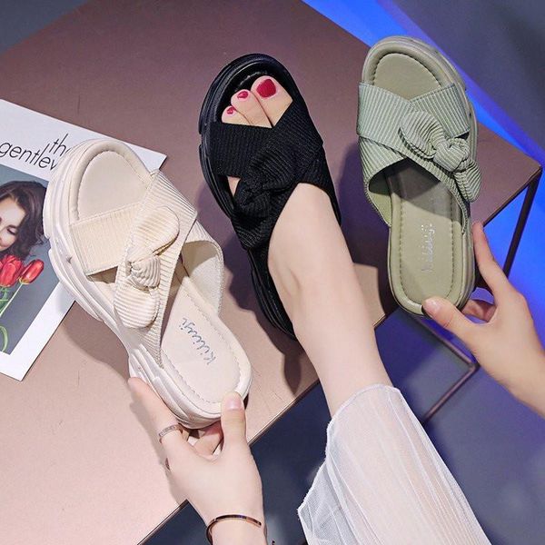 slippers women shoe flats summer fashion bow decoration comfortable slip on casual 6.5cm, Black
slippers women shoe flats summer fashion bow decoration comfortable slip on casual 6.5cm, Black