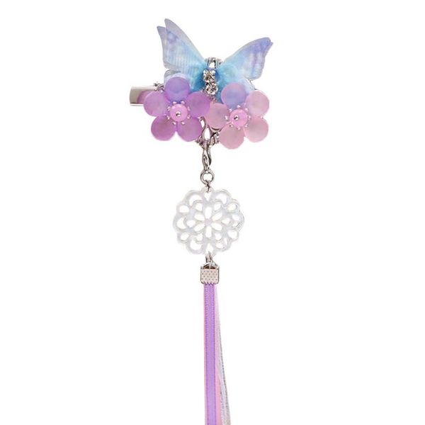 children's hanfu headdress girl ancient ornament butterfly streamer clip hairpin hair accessories, Slivery;white
children's hanfu headdress girl ancient ornament butterfly streamer clip hairpin hair accessories, Slivery;white