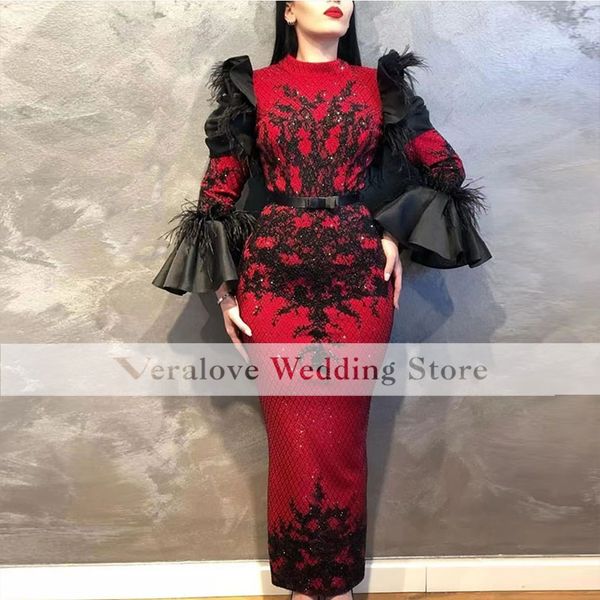 red black prom dresses saudi arabic long sleeves appliques beads mermaid party gowns evening wear
red black prom dresses saudi arabic long sleeves appliques beads mermaid party gowns evening wear