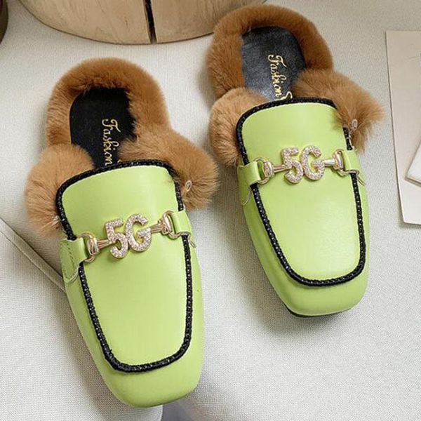slippers women winter muller shoes fashion leather ladies plush warm slides female furry slipper flat woman eu 35-40, Black
slippers women winter muller shoes fashion leather ladies plush warm slides female furry slipper flat woman eu 35-40, Black