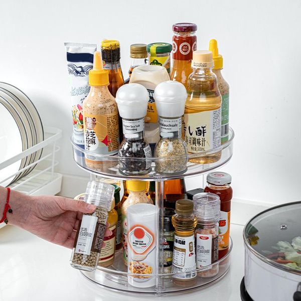 kitchen storage & organization round rotating condiments rack double-layer turntable spice container supplies wwo66
kitchen storage & organization round rotating condiments rack double-layer turntable spice container supplies wwo66