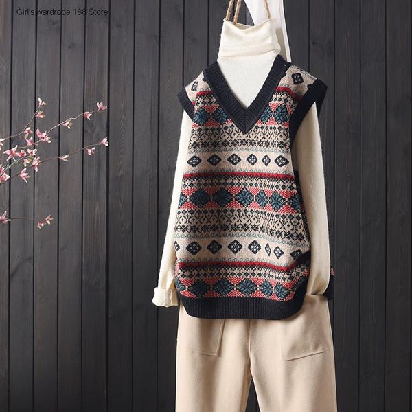 women's sweaters spring and autumn products loose versatile pullover sleeve embroidered knitted waistcoat casual art, White;black
women's sweaters spring and autumn products loose versatile pullover sleeve embroidered knitted waistcoat casual art, White;black