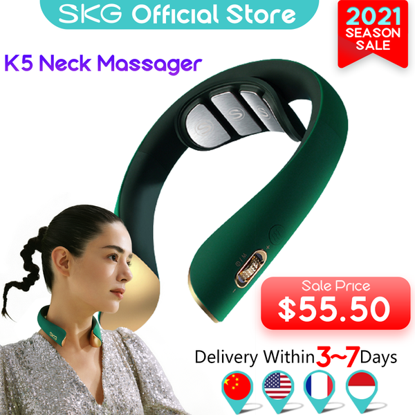 skg neck massager k5 electric pulse smart massager for neck voice prompt cervical pain relief comfortable electric neck massager
skg neck massager k5 electric pulse smart massager for neck voice prompt cervical pain relief comfortable electric neck massager