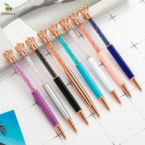 ballpoint pens office and metal ball point pen creative multicolor glass stationery 1, Blue;orange
ballpoint pens office and metal ball point pen creative multicolor glass stationery 1, Blue;orange