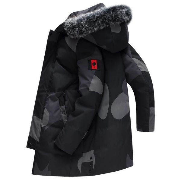 2021 new white duck down coats men long raccoon fur hooded jacket with thick coat m to 4xl, Black
2021 new white duck down coats men long raccoon fur hooded jacket with thick coat m to 4xl, Black