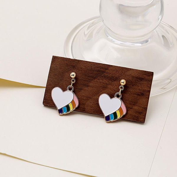 dangle & chandelier lovoacc romantic irregular white enamel love heart earrings for women ladies rainbow color alloy accessories, Silver
dangle & chandelier lovoacc romantic irregular white enamel love heart earrings for women ladies rainbow color alloy accessories, Silver