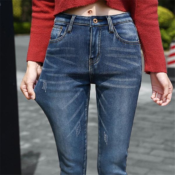 winter women warm thick fur skinny jeans simple stretch plush velvet fleece female high waist denim pencil pants plus size women's, Blue
winter women warm thick fur skinny jeans simple stretch plush velvet fleece female high waist denim pencil pants plus size women's, Blue
