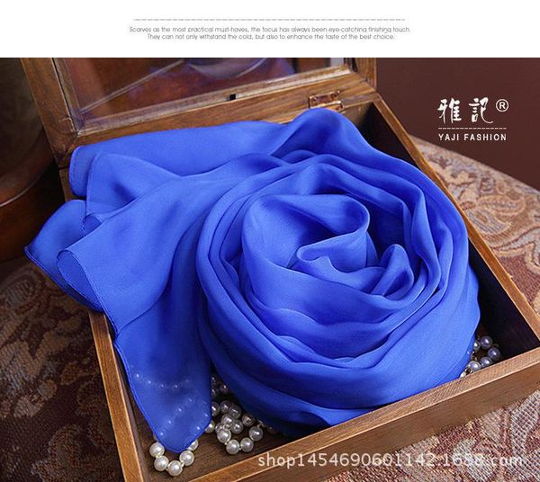 scarves natural silk chiffon scarf green 100% real women shawls wraps for ladies solid foulard femme lady, Blue;gray
scarves natural silk chiffon scarf green 100% real women shawls wraps for ladies solid foulard femme lady, Blue;gray