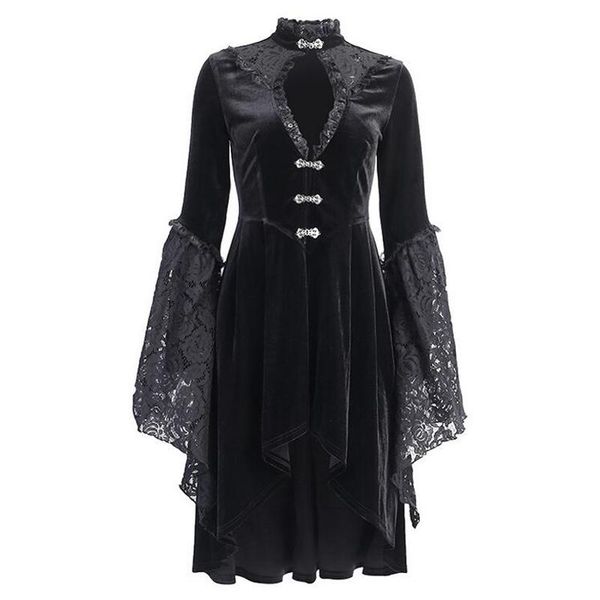 casual dresses vintage black women velvet dress retro autumn gothic placed long sleeve lace patchwork hollow out female party goth, Black;gray
casual dresses vintage black women velvet dress retro autumn gothic placed long sleeve lace patchwork hollow out female party goth, Black;gray