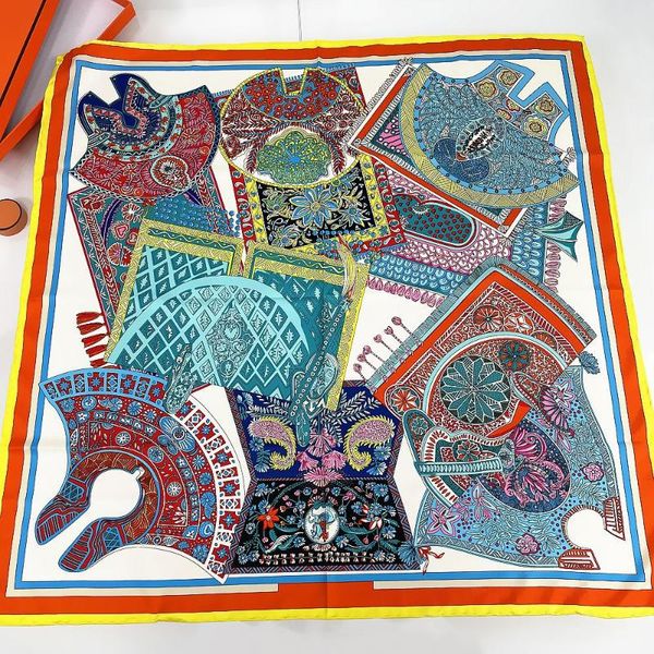 scarves 90cm luxury saddle square scarf women 100% twill silk hand rolled hem hijab foulard shawl brand design head ladies, Blue;gray
scarves 90cm luxury saddle square scarf women 100% twill silk hand rolled hem hijab foulard shawl brand design head ladies, Blue;gray
