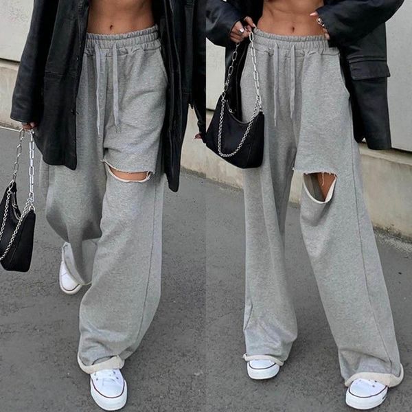 fashion women hip hop casual loose wide leg straight pant autumn hole design elastic waist pure color trousers women's pants & capris, Black;white
fashion women hip hop casual loose wide leg straight pant autumn hole design elastic waist pure color trousers women's pants & capris, Black;white
