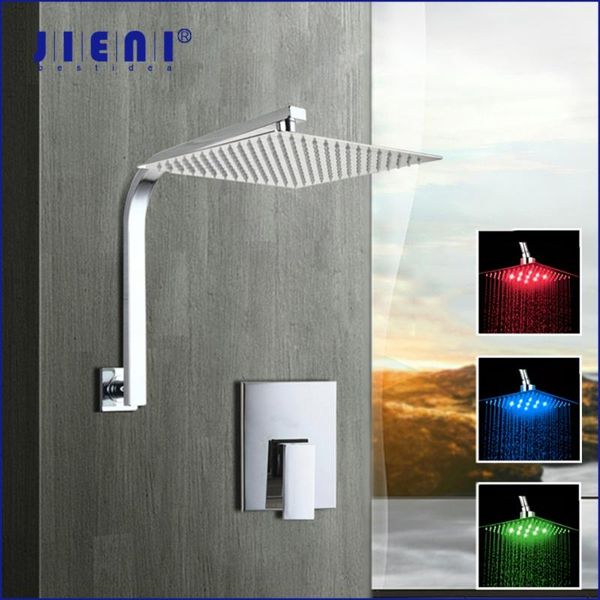 8 10 12 16 inch led chrome brass rain shower faucet set bathroom mixer w/ swan neck arm sets
8 10 12 16 inch led chrome brass rain shower faucet set bathroom mixer w/ swan neck arm sets