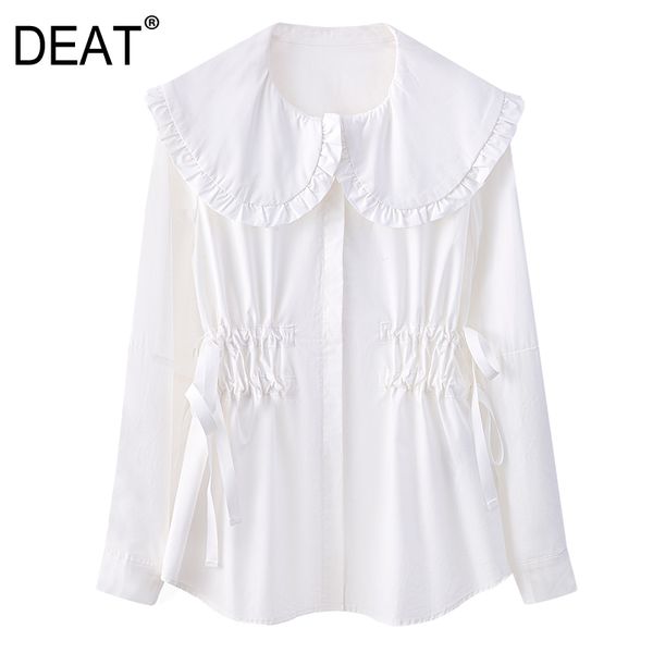 spring and autumn fashion women clothes peter pan collar full sleeves drawstring white shirt female gx109100 210421
spring and autumn fashion women clothes peter pan collar full sleeves drawstring white shirt female gx109100 210421