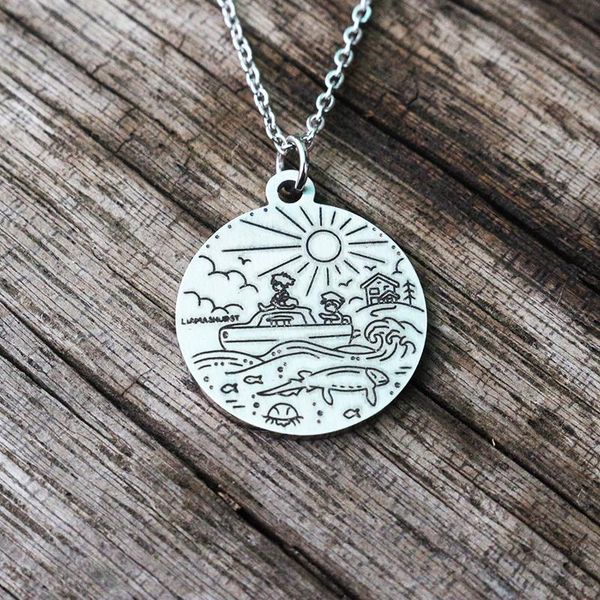 pendant necklaces stainless steel sailing necklace, holiday gift, ocean gift sea jewelry, Silver
pendant necklaces stainless steel sailing necklace, holiday gift, ocean gift sea jewelry, Silver