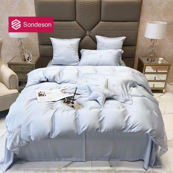 sondeson women star blue grade 100% silk bedding set duvet cover bed linen pillowcase king flat sheet or fitted sets
sondeson women star blue grade 100% silk bedding set duvet cover bed linen pillowcase king flat sheet or fitted sets