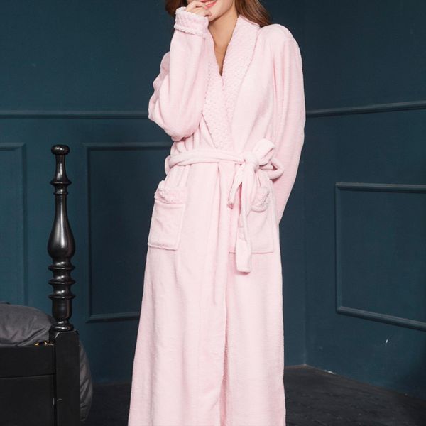 home wear flannel women sleepwear nightgown long coral velvet bathrobe winter casual solid color ladies thickened warm, Black;red
home wear flannel women sleepwear nightgown long coral velvet bathrobe winter casual solid color ladies thickened warm, Black;red