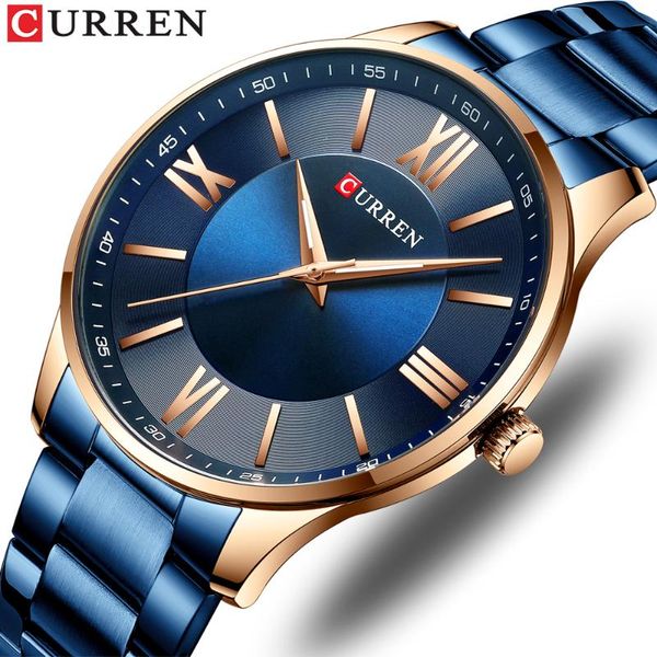 wristwatches relogio masculino mens watches curren fashion watch waterproof quartz for men blue clock, Slivery;brown
wristwatches relogio masculino mens watches curren fashion watch waterproof quartz for men blue clock, Slivery;brown