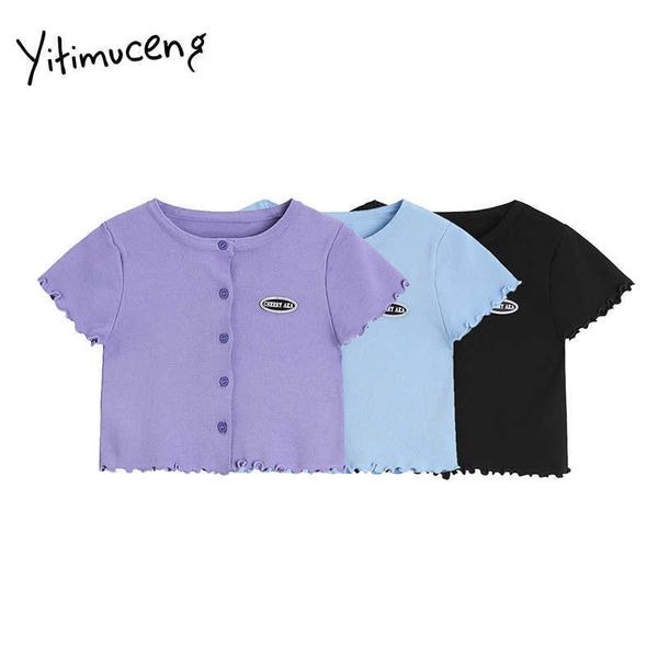 yitimuceng button up t shirts woman skinny knitted o-neck harajuku solid summer fashion edible tree fungus tshirts 210601, White
yitimuceng button up t shirts woman skinny knitted o-neck harajuku solid summer fashion edible tree fungus tshirts 210601, White
