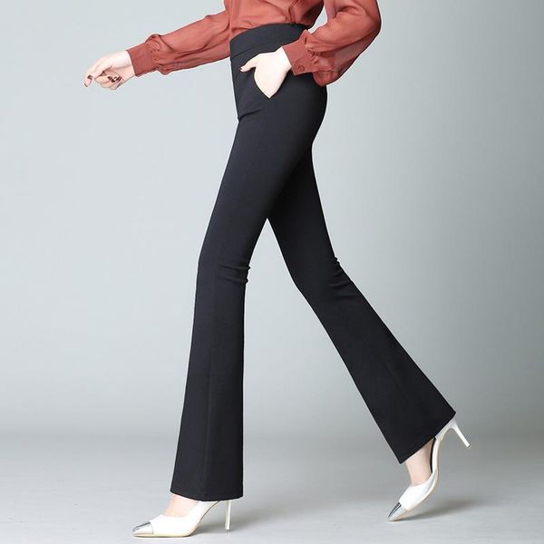 women's pants & capris spring autumn women boot cut casual solid elastic pockets high waisted fashion straight long wide leg, Black;white
women's pants & capris spring autumn women boot cut casual solid elastic pockets high waisted fashion straight long wide leg, Black;white