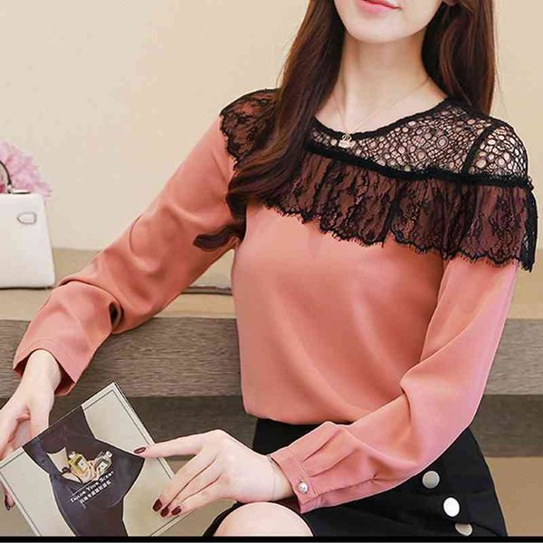 spring lace hollow out blouse shirt layered mesh splicing ruffle blusas femininas elegante long sleeve women 679f 210420, White
spring lace hollow out blouse shirt layered mesh splicing ruffle blusas femininas elegante long sleeve women 679f 210420, White