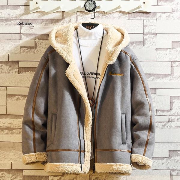 men's wool & blends men fleece jackets coats streetwear long sleeve outerwear button up fluffy fashion winter plush overcoats, Black
men's wool & blends men fleece jackets coats streetwear long sleeve outerwear button up fluffy fashion winter plush overcoats, Black