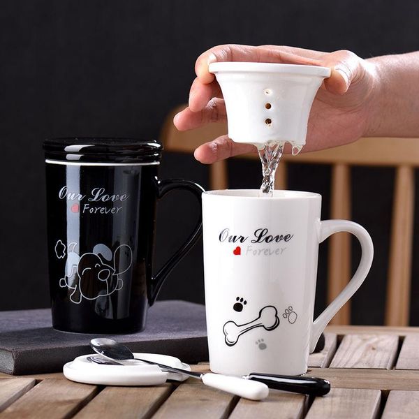 mugs creative couple ceramic cup mug with lid spoon tea leak water separation drinking brewing breakfast
mugs creative couple ceramic cup mug with lid spoon tea leak water separation drinking brewing breakfast