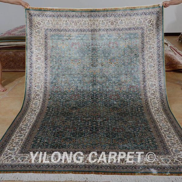 carpets yilong 5.5'x8' hereke carpet rectangle vantage blue turkish rugs for sale silk (0790)
carpets yilong 5.5'x8' hereke carpet rectangle vantage blue turkish rugs for sale silk (0790)