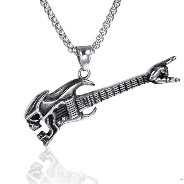 chains fashion domineering guitar gesture men's necklace retro music hip hop pendant jewelry accessories gift wholesale, Silver
chains fashion domineering guitar gesture men's necklace retro music hip hop pendant jewelry accessories gift wholesale, Silver