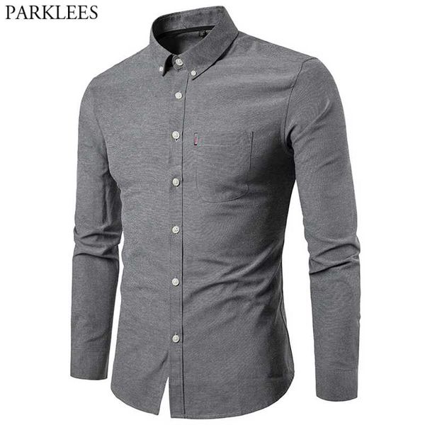 men's casual shirts oxford slim fit dress button down single pocket shirt men business formal work male chemise homme gray, White;black
men's casual shirts oxford slim fit dress button down single pocket shirt men business formal work male chemise homme gray, White;black