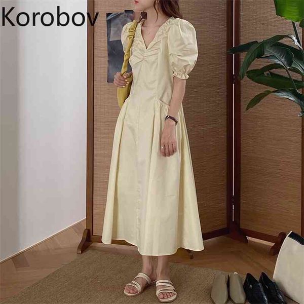 korobov korean v neck short sleeve women dresses vintage high waist slim a-line female dress new summer chic vestidos 210430, Black;gray
korobov korean v neck short sleeve women dresses vintage high waist slim a-line female dress new summer chic vestidos 210430, Black;gray