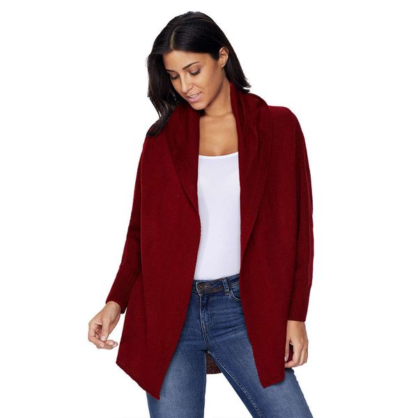 autumn and winter solid color long sleeve thickened sweater casual loose knit cardigan coat, Black;brown
autumn and winter solid color long sleeve thickened sweater casual loose knit cardigan coat, Black;brown